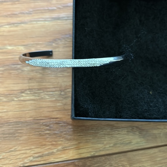 Kate Spade New York Raise The Bar Pave Cuff Clear/Silver One Size - Picture 5 of 6